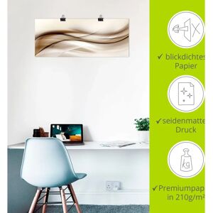 ARTLAND - Braune abstrakte Welle - Wall art ARTLAND - Braune abstrakte Welle - Wall art