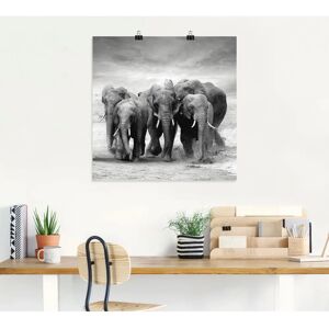 ARTLAND - Elefanten - 40x40 cm - Wall art ARTLAND - Elefanten - 40x40 cm - Wall art
