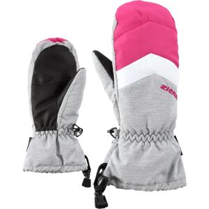 Ziener Kids Waterproof Ski Gloves - Light Melange - Model LETTERO AS MITTEN Ziener Kids Waterproof Ski Gloves - Light Melange - Model LETTERO AS MITTEN