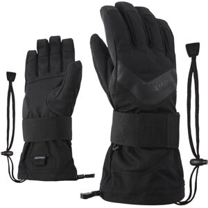 Ziener Milan AS Snowboard Gloves - Black, Brown, Size 7.5 - Gloves Ziener Milan AS Snowboard Gloves - Black, Brown, Size 7.5 - Gloves