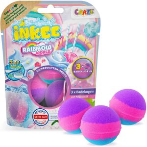 Craze INKEE Pack de Bombes de Bain Arc-en-ciel - 3 pièces - Publicité Craze INKEE Pack de Bombes de Bain Arc-en-ciel - 3 pièces - Publicité