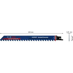Bosch Expert Sägeblatt für Porenbeton - 225mm lang, 19mm breit Bosch Expert Sägeblatt für Porenbeton - 225mm lang, 19mm breit