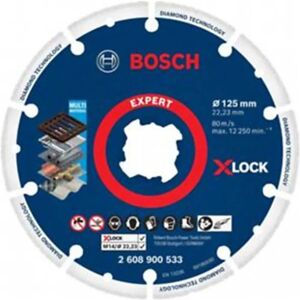 Bosch Model 125 mm, 22.23 mm, X-LOCK Cutting Disc - Angle Grinder Accessory Bosch Model 125 mm, 22.23 mm, X-LOCK Cutting Disc - Angle Grinder Accessory