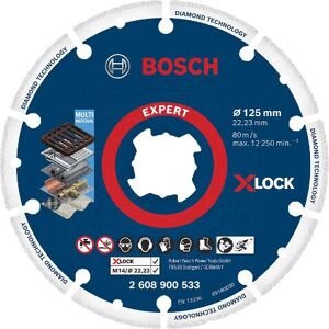Bosch Model 125 mm, 22.23 mm, X-LOCK snijschijf - Accessoire voor haakse slijper Bosch Model 125 mm, 22.23 mm, X-LOCK snijschijf - Accessoire voor haakse slijper