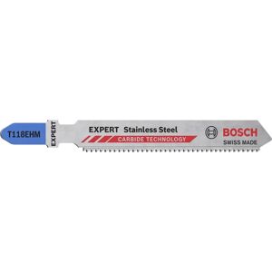 Bosch Brand T118 EHM Jigsaw Blade - Stainless Steel - 3 pcs Bosch Brand T118 EHM Jigsaw Blade - Stainless Steel - 3 pcs