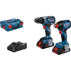 Ensemble Perceuse et Visseuse Bosch GSR - 18V, Bleu - Publicité Ensemble Perceuse et Visseuse Bosch GSR - 18V, Bleu - Publicité