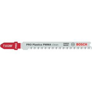 Lame de scie sauteuse Bosch T102BF - Coupe précise PMMA - Publicité Lame de scie sauteuse Bosch T102BF - Coupe précise PMMA - Publicité