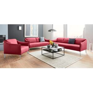 W.SCHILLIG Sally Ledersofa - 2,5-Sitzer, Rubinrot, 194cm W.SCHILLIG Sally Ledersofa - 2,5-Sitzer, Rubinrot, 194cm