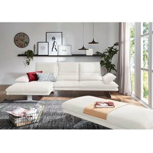 W.SCHILLIG Broadway Weiß Leder Ecksofa - Sofa W.SCHILLIG Broadway Weiß Leder Ecksofa - Sofa