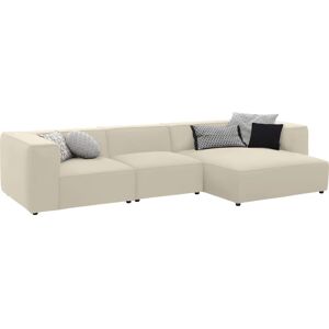 W.SCHILLIG around-the-block Sofa - Grau, 341cm Longchair, Leder W.SCHILLIG around-the-block Sofa - Grau, 341cm Longchair, Leder