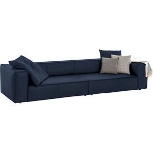 W.SCHILLIG 4-Sitzer Sofa Blau Leder - around-the-block W.SCHILLIG 4-Sitzer Sofa Blau Leder - around-the-block