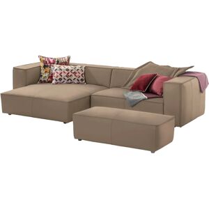 W.SCHILLIG around-the-block Sofa - Braun Z59, 300x66x164 cm, Leder, Longchair W.SCHILLIG around-the-block Sofa - Braun Z59, 300x66x164 cm, Leder, Longchair