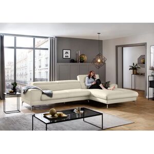 W.SCHILLIG piedroo - Elegantes L-Form-Sofa mit Leder W.SCHILLIG piedroo - Elegantes L-Form-Sofa mit Leder