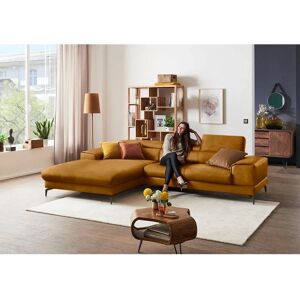 W.SCHILLIG Piedroo - L-Form Sofa, Microfaser, Gelb - Couch W.SCHILLIG Piedroo - L-Form Sofa, Microfaser, Gelb - Couch