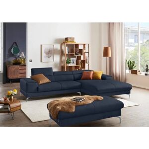 W.SCHILLIG piedroo Blau Leder Hocker - Hocker W.SCHILLIG piedroo Blau Leder Hocker - Hocker