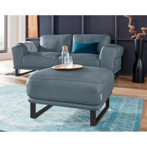 W.SCHILLIG Montana Blau Xtra-Leather Hocker - Hocker W.SCHILLIG Montana Blau Xtra-Leather Hocker - Hocker