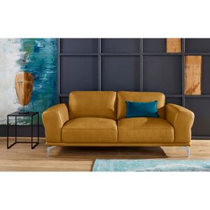 W.SCHILLIG Montana 2-Sitzer Sofa - Leder - Gelb W.SCHILLIG Montana 2-Sitzer Sofa - Leder - Gelb