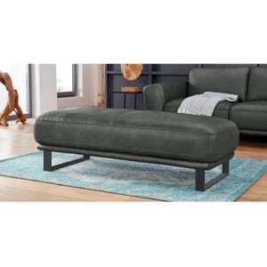 W.SCHILLIG Montana Grau Leder Hocker - Möbel W.SCHILLIG Montana Grau Leder Hocker - Möbel