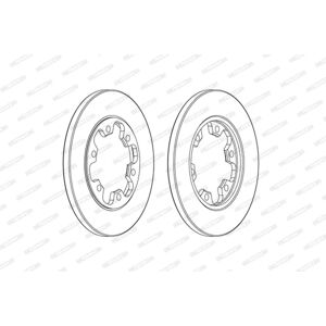 Ford Transit DDF2485C Jarrulevy - Takana, 6 Reikien, 308mm Ford Transit DDF2485C Jarrulevy - Takana, 6 Reikien, 308mm