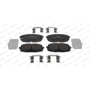Remblokkenset Ferodo FDB5038 - Voor, 4 Remblokken, R90, Mando Systeem Remblokkenset Ferodo FDB5038 - Voor, 4 Remblokken, R90, Mando Systeem
