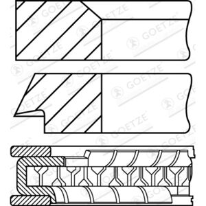 GOETZE 08-305000-10 Cilinderkopringenset - Ø bore 95mm GOETZE 08-305000-10 Cilinderkopringenset - Ø bore 95mm