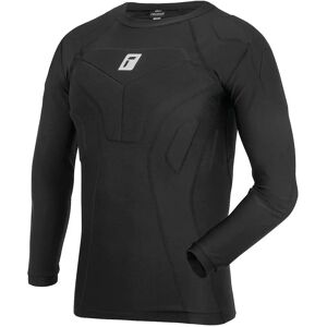 REUSCH Kompressions-T-shirt med vaddering - Sportig enfärgad svart REUSCH Kompressions-T-shirt med vaddering - Sportig enfärgad svart