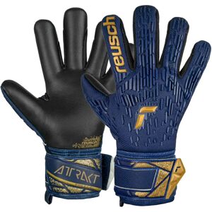 Reusch Attrakt Freegel Silver Junior Goalkeeper Gloves - Blue/Gold Reusch Attrakt Freegel Silver Junior Goalkeeper Gloves - Blue/Gold