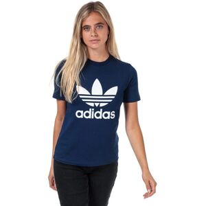 Adidas Dames Trefoil T-Shirt - Grafisch - Marineblauw Adidas Dames Trefoil T-Shirt - Grafisch - Marineblauw