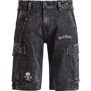 Rock Rebel by EMP Garageland Shorts - Shorts - Svart Rock Rebel by EMP Garageland Shorts - Shorts - Svart