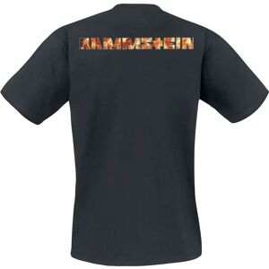 Rammstein Kortermet T-Skjorte - Logo Lava - Mann - Svart Rammstein Kortermet T-Skjorte - Logo Lava - Mann - Svart