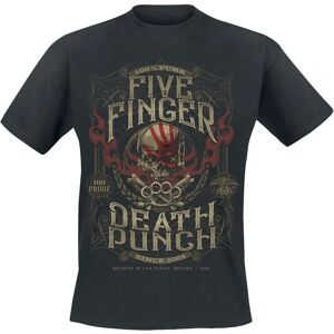 Five Finger Death Punch 100 Proof T-Shirt - Kurzarm - Schwarz - Unisex Five Finger Death Punch 100 Proof T-Shirt - Kurzarm - Schwarz - Unisex
