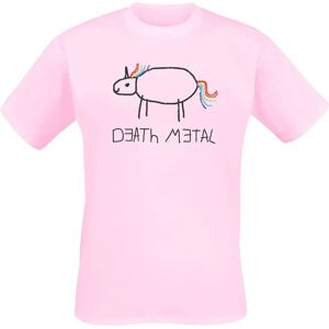 Death Metal Kortermet T-Skjorte - S til 3XL - Herre - lyserosa Death Metal Kortermet T-Skjorte - S til 3XL - Herre - lyserosa
