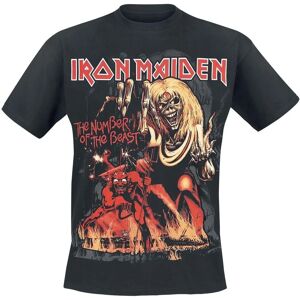 Iron Maiden Number Of The Beast Grafisk T-Skjorte - Kortermet - Svart Iron Maiden Number Of The Beast Grafisk T-Skjorte - Kortermet - Svart