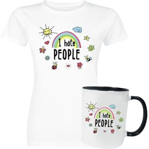 I Hate People Casual lyhythihainen T-paita - Yksivärinen I Hate People Casual lyhythihainen T-paita - Yksivärinen