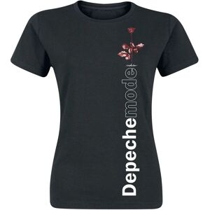 Depeche Mode Violator Side Rose Schwarzes T-Shirt - Kurzarm Musikt Tee Depeche Mode Violator Side Rose Schwarzes T-Shirt - Kurzarm Musikt Tee