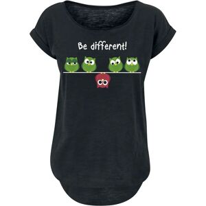 Be Different! XS-XXL Svart Bomulls-T-Skjorte Be Different! XS-XXL Svart Bomulls-T-Skjorte