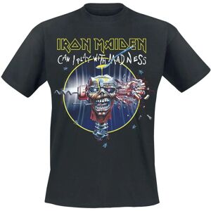 Iron Maiden Can I Play With Madness T-paita - Short Sleeve - Musta - Normaali istuvuus - Pyöreä kaulus - Tuotetyyppi Iron Maiden Can I Play With Madness T-paita - Short Sleeve - Musta - Normaali istuvuus - Pyöreä kaulus - Tuotetyyppi