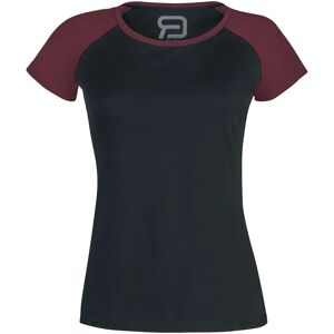 Red by EMP Kortermet raglan T-skjorte - Kvinne - S-5XL - Svart/Bordeaux Red by EMP Kortermet raglan T-skjorte - Kvinne - S-5XL - Svart/Bordeaux