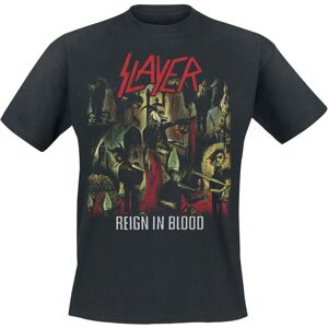 Slayer Reign In Blood Kortærmet T-Shirt - Mænd - Sort - Officiel merchandise Slayer Reign In Blood Kortærmet T-Shirt - Mænd - Sort - Officiel merchandise
