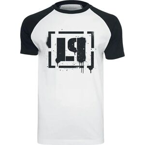 Linkin Park LP Logo T-Shirt - Korte ermer - S til XXL - Herre - Hvit/Sort Linkin Park LP Logo T-Shirt - Korte ermer - S til XXL - Herre - Hvit/Sort