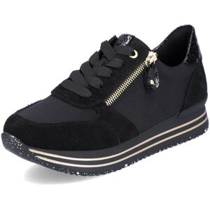 Remonte Damen schwarze Casual Sneaker - Wechselbares Wechselfußbett Remonte Damen schwarze Casual Sneaker - Wechselbares Wechselfußbett