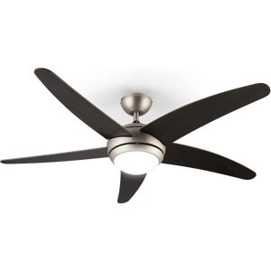 Klarstein Bolero Deckenventilator mit Licht - 134cm, Walnuss, 55W, Fernbedienung Klarstein Bolero Deckenventilator mit Licht - 134cm, Walnuss, 55W, Fernbedienung