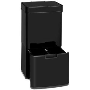 Klarstein Touchless Black Stainless Steel Trash Can - 72L Sensor Klarstein Touchless Black Stainless Steel Trash Can - 72L Sensor