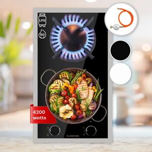 Klarstein Goldflame Domino Prime - Black - Gas Hob Klarstein Goldflame Domino Prime - Black - Gas Hob
