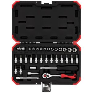 Gedore R49003033 Socket Set - 33 Piece, 1/4" Drive, Red Gedore R49003033 Socket Set - 33 Piece, 1/4" Drive, Red