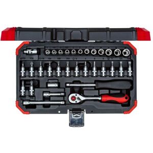 Gedore R49003033 Socket Set - 33 Piece, 1/4" Drive, Red Gedore R49003033 Socket Set - 33 Piece, 1/4" Drive, Red