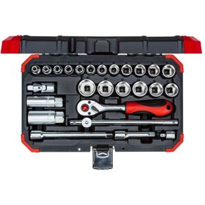 Gedore R59003026 socket set - 26-piece, red/black, professional Gedore R59003026 socket set - 26-piece, red/black, professional