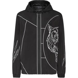 PLEIN SPORT Heren Windjack Tiger Zwart 2XL - Windbreaker Jas PLEIN SPORT Heren Windjack Tiger Zwart 2XL - Windbreaker Jas