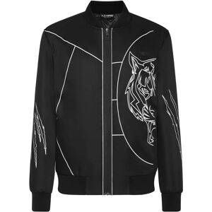 PLEIN SPORT Tiger Court Editie Jas - Unisex - Zwart - XL PLEIN SPORT Tiger Court Editie Jas - Unisex - Zwart - XL