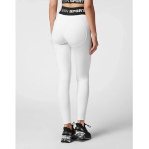 PLEIN SPORT Push Up Leggings Damen Weiß - Leggings PLEIN SPORT Push Up Leggings Damen Weiß - Leggings